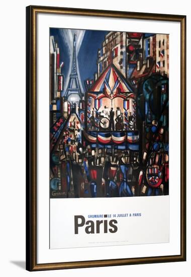 Le 14 Juillet a Paris-Marcel Gromaire-Framed Collectable Print