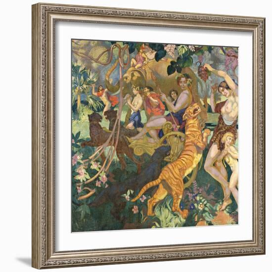 Le Bacchanale du Tigre Royal-Maurice Denis-Framed Premium Giclee Print