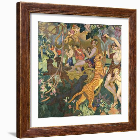 Le Bacchanale du Tigre Royal-Maurice Denis-Framed Giclee Print