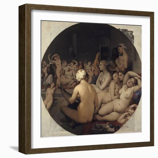 Le Bain turc-Jean-Auguste-Dominique Ingres-Framed Giclee Print