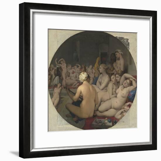 Le Bain turc-Jean-Auguste-Dominique Ingres-Framed Giclee Print