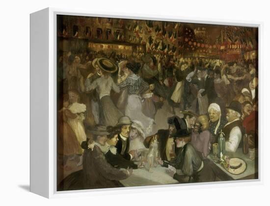 Le bal du 14 juillet-Théophile Alexandre Steinlen-Framed Premier Image Canvas