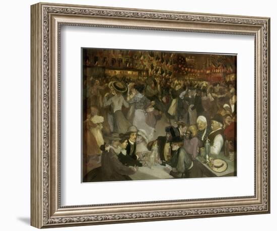 Le bal du 14 juillet-Théophile Alexandre Steinlen-Framed Giclee Print