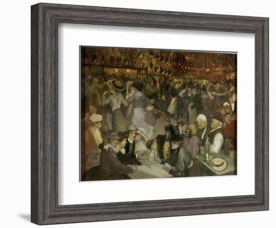 Le bal du 14 juillet-Théophile Alexandre Steinlen-Framed Giclee Print