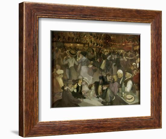 Le bal du 14 juillet-Théophile Alexandre Steinlen-Framed Giclee Print