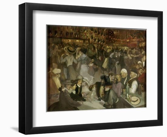 Le bal du 14 juillet-Théophile Alexandre Steinlen-Framed Giclee Print