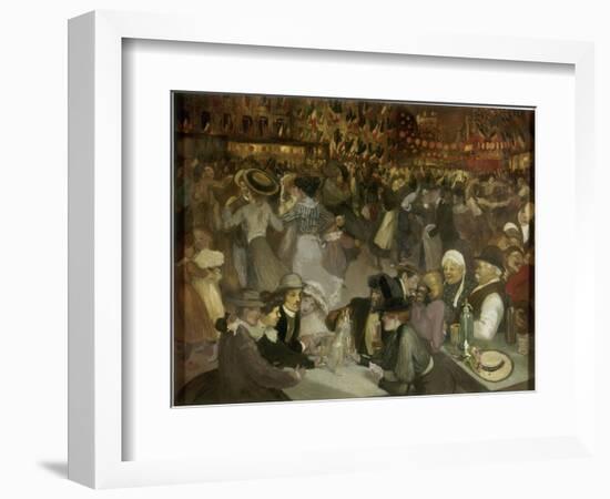 Le bal du 14 juillet-Théophile Alexandre Steinlen-Framed Giclee Print