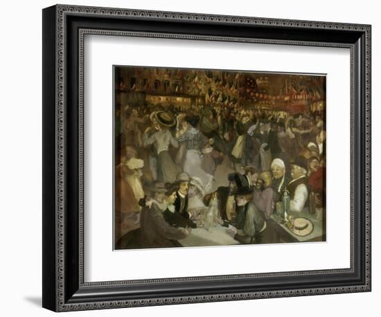 Le bal du 14 juillet-Théophile Alexandre Steinlen-Framed Giclee Print