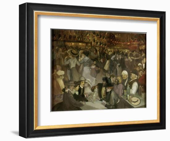 Le bal du 14 juillet-Théophile Alexandre Steinlen-Framed Giclee Print