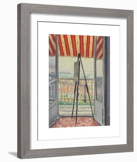 Le Balcon au Store Rayé-Albert Marquet-Framed Premium Giclee Print