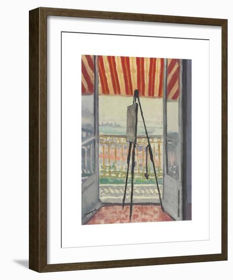 Le Balcon au Store Rayé-Albert Marquet-Framed Premium Giclee Print