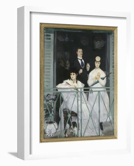 Le balcon-Edouard Manet-Framed Giclee Print