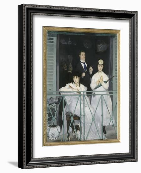 Le balcon-Edouard Manet-Framed Giclee Print