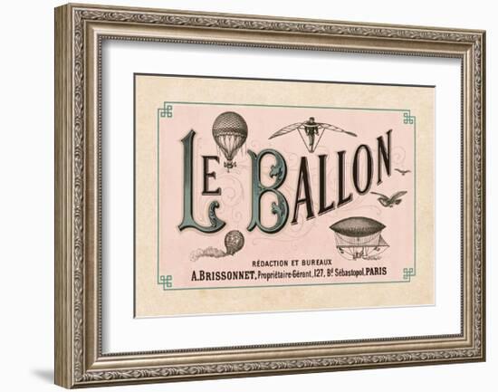 Le Ballon, ca. 1883-null-Framed Art Print