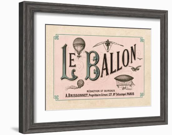 Le Ballon, ca. 1883-null-Framed Art Print