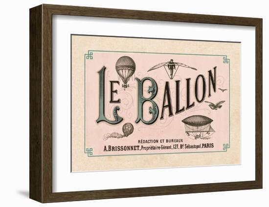 Le Ballon, ca. 1883-null-Framed Art Print