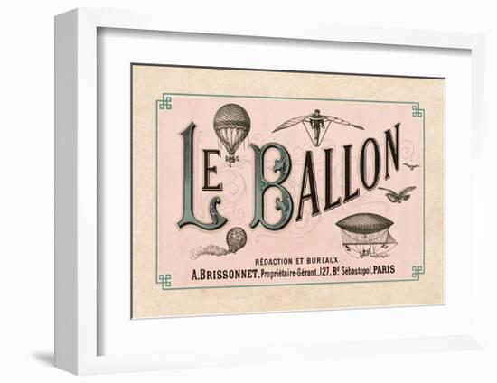 Le Ballon, ca. 1883-null-Framed Art Print