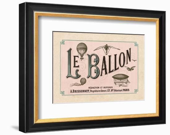 Le Ballon, ca. 1883-Vintage Reproduction-Framed Art Print