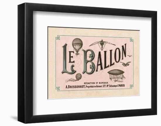 Le Ballon, ca. 1883-Vintage Reproduction-Framed Art Print