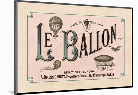 Le Ballon, ca. 1883-Vintage Reproduction-Mounted Art Print