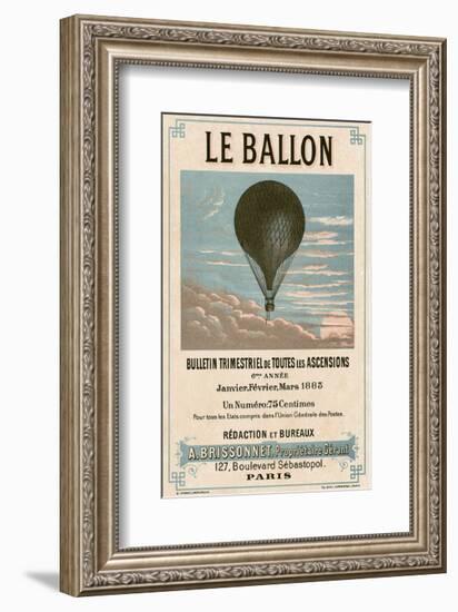 Le Ballon, Paris-Vintage Reproduction-Framed Art Print