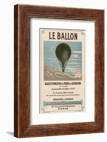 Le Ballon, Paris-Vintage Reproduction-Framed Art Print