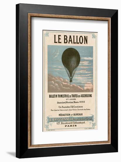 Le Ballon, Paris-Vintage Reproduction-Framed Art Print