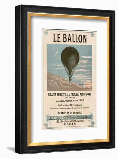 Le Ballon, Paris-Vintage Reproduction-Framed Art Print