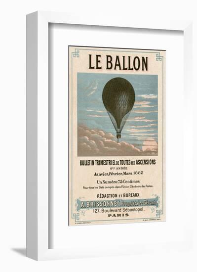 Le Ballon, Paris-Vintage Reproduction-Framed Art Print