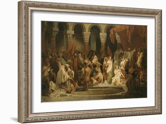 Le Baptême de Clovis-Jules Rigo-Framed Giclee Print