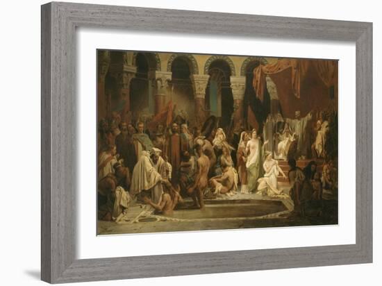 Le Baptême de Clovis-Jules Rigo-Framed Giclee Print