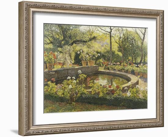 Le Bassin a Marquarol-Henri Martin-Framed Giclee Print