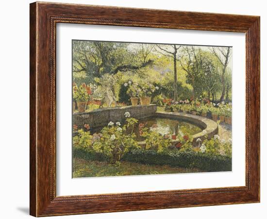 Le Bassin a Marquarol-Henri Martin-Framed Giclee Print