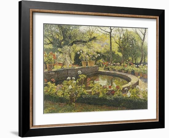 Le Bassin a Marquarol-Henri Martin-Framed Giclee Print