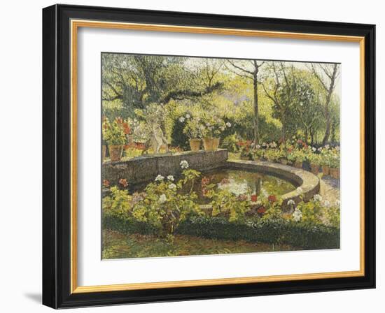 Le Bassin a Marquarol-Henri Martin-Framed Giclee Print