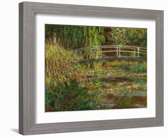 Le bassin au nympheas; harmonie rose (The water lily pond; pink harmony) Oil on canvas, 1900.-Claude Monet-Framed Giclee Print