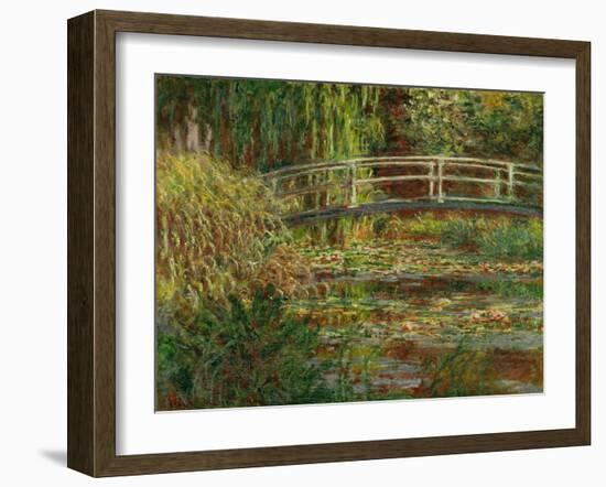 Le bassin au nympheas; harmonie rose (The water lily pond; pink harmony) Oil on canvas, 1900.-Claude Monet-Framed Giclee Print