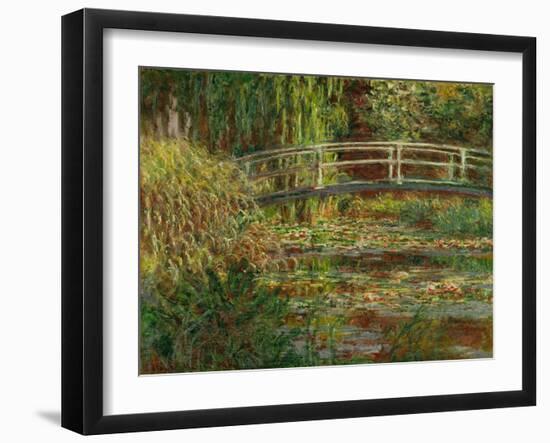 Le bassin au nympheas; harmonie rose (The water lily pond; pink harmony) Oil on canvas, 1900.-Claude Monet-Framed Giclee Print