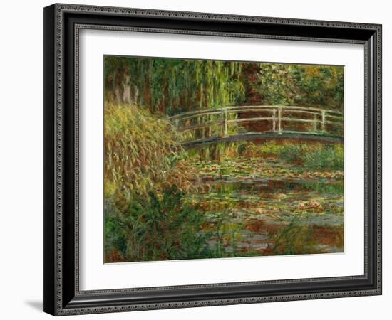 Le bassin au nympheas; harmonie rose (The water lily pond; pink harmony) Oil on canvas, 1900.-Claude Monet-Framed Giclee Print
