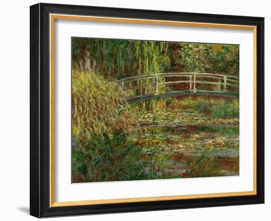 Le bassin au nympheas; harmonie rose (The water lily pond; pink harmony) Oil on canvas, 1900.-Claude Monet-Framed Giclee Print