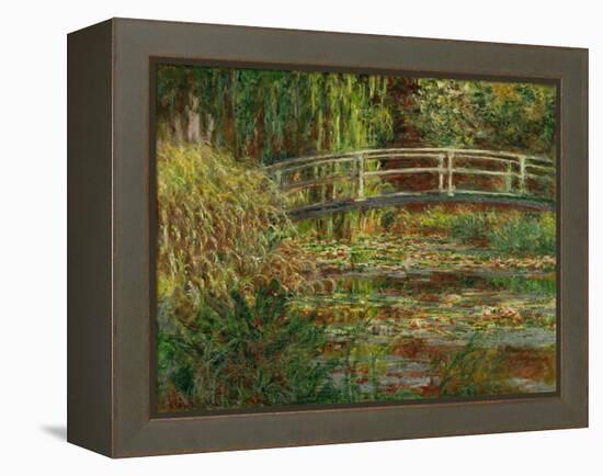 Le bassin au nympheas; harmonie rose (The water lily pond; pink harmony) Oil on canvas, 1900.-Claude Monet-Framed Premier Image Canvas
