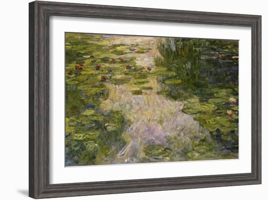 Le Bassin Aux Nymphéas, 1917-1919-Claude Monet-Framed Giclee Print