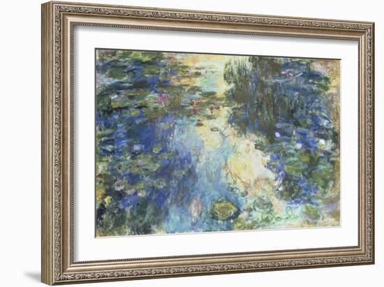 Le Bassin aux Nympheas, c.1917-19-Claude Monet-Framed Giclee Print