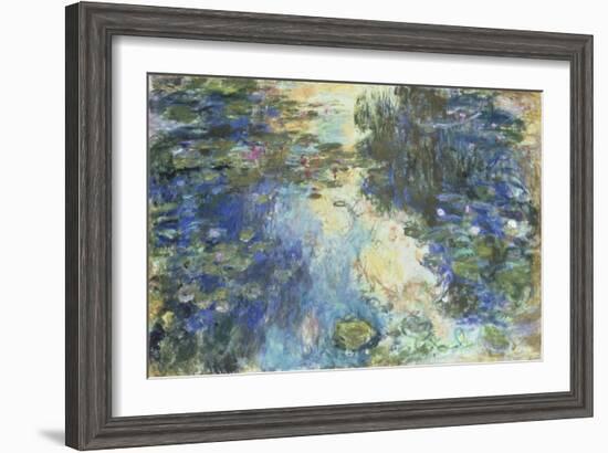 Le Bassin aux Nympheas, c.1917-19-Claude Monet-Framed Giclee Print