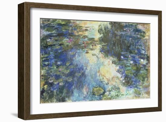 Le Bassin aux Nympheas, c.1917-19-Claude Monet-Framed Giclee Print