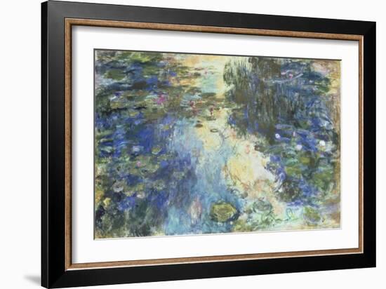 Le Bassin aux Nympheas, c.1917-19-Claude Monet-Framed Giclee Print