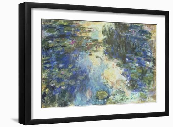 Le Bassin aux Nympheas, c.1917-19-Claude Monet-Framed Giclee Print