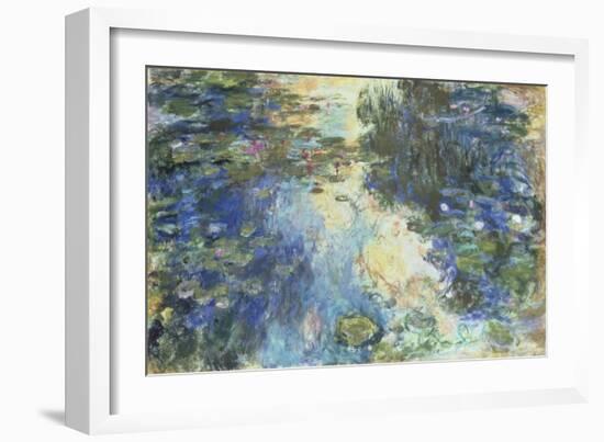 Le Bassin aux Nympheas, c.1917-19-Claude Monet-Framed Giclee Print