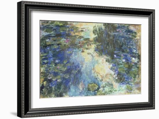 Le Bassin aux Nympheas, c.1917-19-Claude Monet-Framed Giclee Print