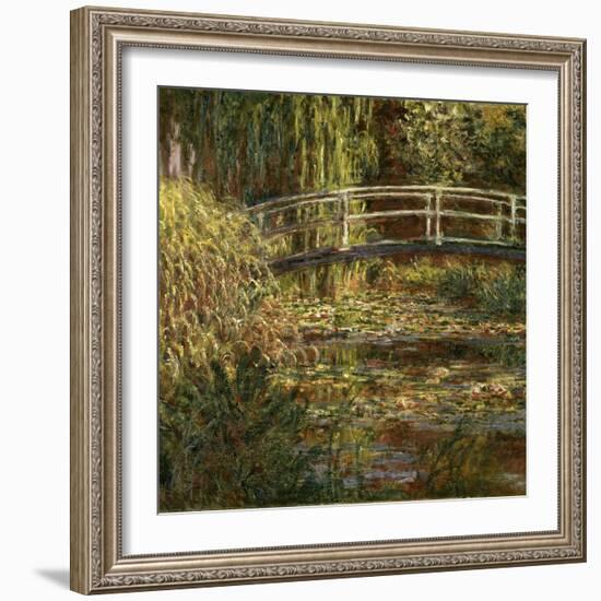 Le Bassin Aux Nympheas: Harmonie Rose-Claude Monet-Framed Giclee Print